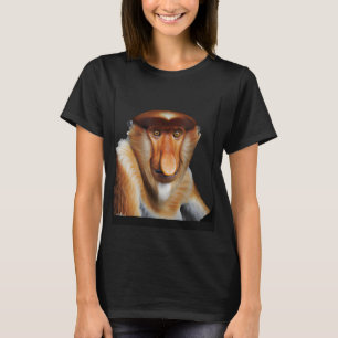 Proboscis aap Schattig lang ontstoken primaat T-shirt