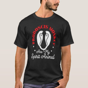 Proboscis-apen zijn mijn dierlijk addertje t-shirt