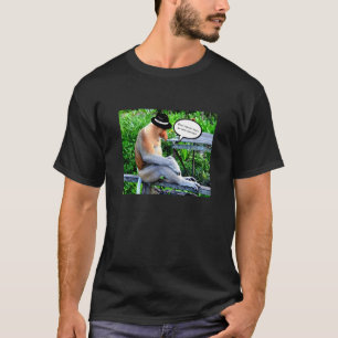 Proboscis Monkey die een Pet leidt T-shirt