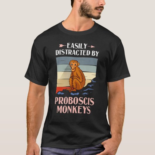 Proboscis Monkey Funny Long Nosed Monkeys T-shirt (Voorkant)