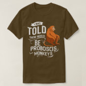 Proboscis Monkey Funny Long Nosed Monkeys T-shirt (Design voorkant)