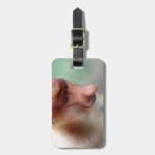 Proboscis monkey Labuk Bay Borneo Bagagelabel (Voorkant verticaal)