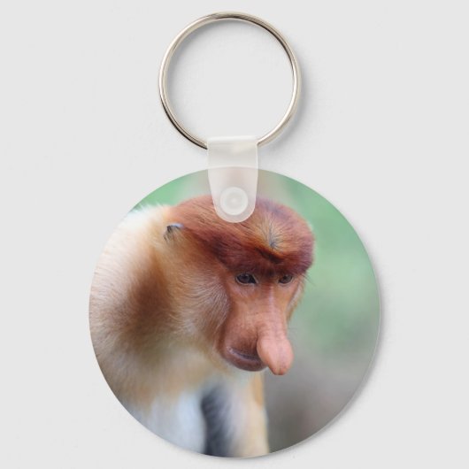 Proboscis monkey Labuk Bay Borneo Sleutelhanger (Voorkant)