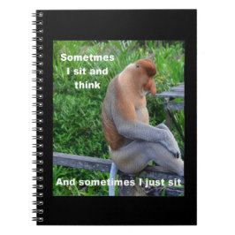 Proboscis Monkey - Soms ga ik zitten en denk ik Notitieboek