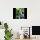 Proboscis Monkey - Soms ga ik zitten en denk ik Poster (Thuiskantoor)