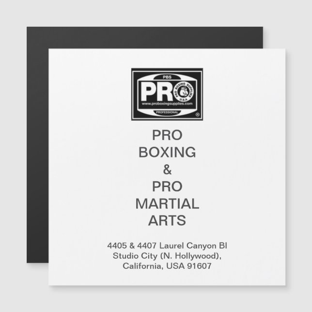 #PROBOXING & #PROMARTIALARTS (Voorkant / Achterkant)