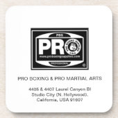 #PROBOXING & #PROMARTIALARTS BIER ONDERZETTER (Voorkant)