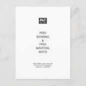 #PROBOXING & #PROMARTIALARTS FEESTDAGENKAART (Voorkant)