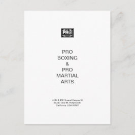 #PROBOXING & #PROMARTIALARTS FEESTDAGENKAART