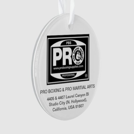 #PROBOXING & #PROMARTIALARTS ORNAMENT (voorkant)