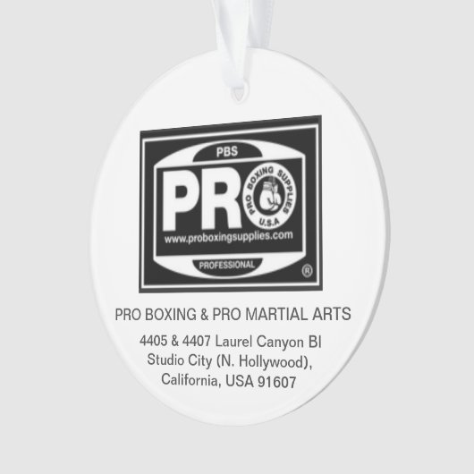 #PROBOXING & #PROMARTIALARTS ORNAMENT (voorkant)