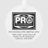 #PROBOXING & #PROMARTIALARTS ORNAMENT (voorkant)