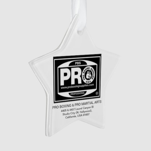 #PROBOXING & #PROMARTIALARTS ORNAMENT (voorkant)