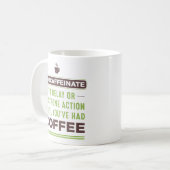 PROCAFFEINATE Definition koffie Mok (Voorkant links)