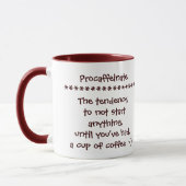 Procaffeinate Funny Mug for Coffee Addics Lovers Mok (Links)