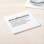 Procaffeinatie Funny Dictionary Definition Kartonnen Onderzetters (Schuin)