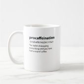 Procaffeinatie Funny Dictionary Definition Koffiemok (Links)
