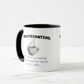 Procaffeinating - koffie nodig om iets te beginnen mok (Voorkant links)