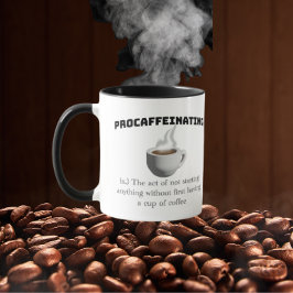Procaffeinating - koffie nodig om iets te beginnen mok