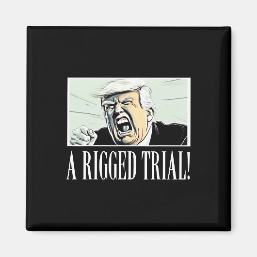 Proces gemanipuleerd!!! Trump 2024 Maga Sarcastic  Magneet (Voorkant)