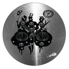 Proces Steampunk Silhouette Grote Klok