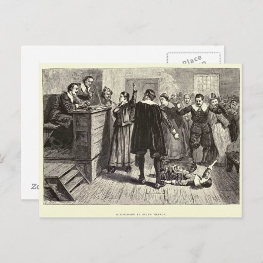 Proces tegen Salem Witch Briefkaart (Voorkant / Achterkant)