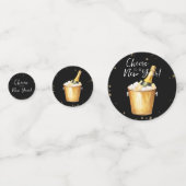 Proces van nieuwjaar confetti (Achterkanten)