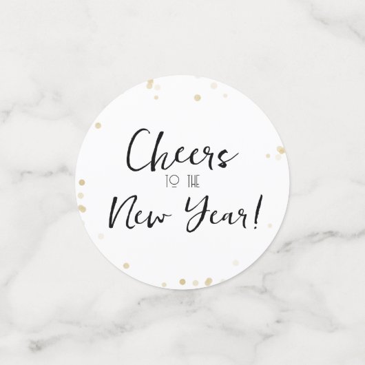 Proces van nieuwjaar confetti (Kleine voorkant)