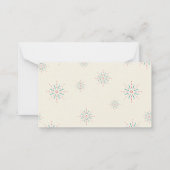 Proces van nieuwjaar notitiekaartje (Achterkant)