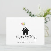 Proces-verbaal Happy Birthday Realtor Kaart (Staand voorkant)