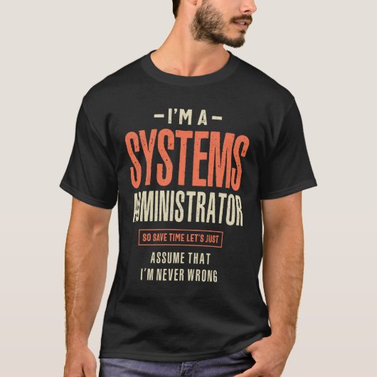 Proces voor functietaken voor systeembeheerders t-shirt (Voorkant)