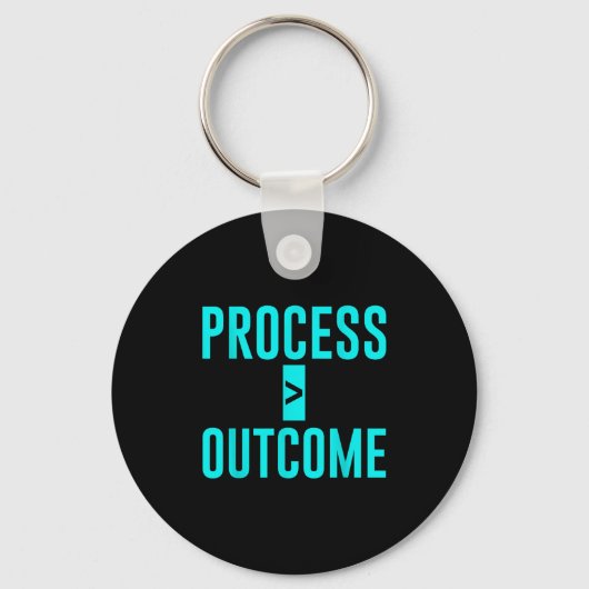 Process Greater Than Outcome Growth Mindset Motiva Sleutelhanger (Voorkant)