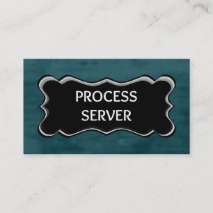 Process Server Elegant Name Bord Visitekaartje