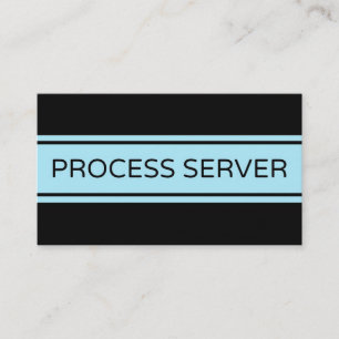 Process Server Stripe-Visitekaartje Visitekaartje