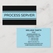 Process Server Stripe-Visitekaartje Visitekaartje (Voorkant / Achterkant)
