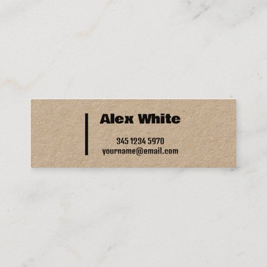 Process Service Kraft Mini Visitekaartje (Achterkant)