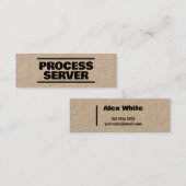 Process Service Kraft Mini Visitekaartje (Voorkant / Achterkant)