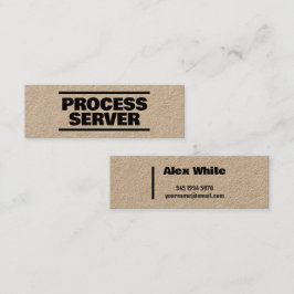 Process Service Kraft Mini Visitekaartje