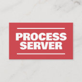 Process Service Visitekaartje (Voorkant)