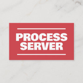 Process Service Visitekaartje