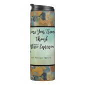 Process Your Trauma Through Art Mug. Thermosbeker (Geroteerd rechts)