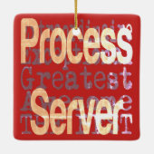 Processerver-extraordinaire Keramisch Ornament (Achterkant)