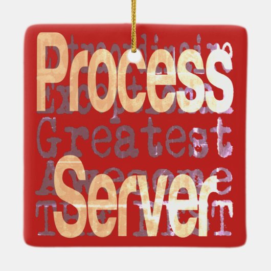 Processerver-extraordinaire Keramisch Ornament (Achterkant)