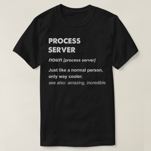 Processerver T-shirt (Design voorkant)