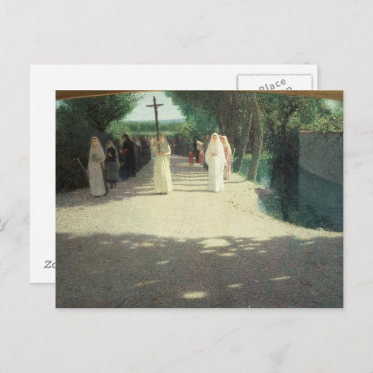 Processie 1892-1995 briefkaart (Voorkant / Achterkant)