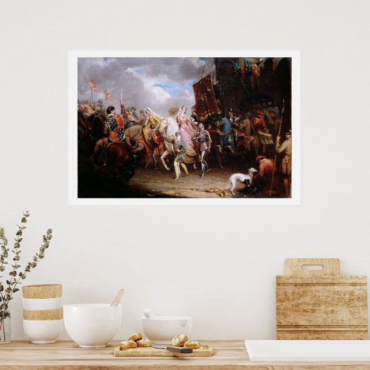 Processie aan Roiall Justs Holden in Smithfiel Poster (Keuken)