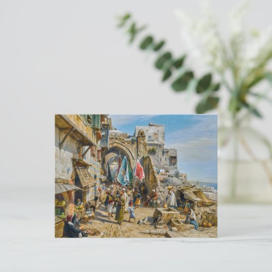 Processie in Jaffa | Gustav Bauernfeind | Briefkaart (Staand voorkant)