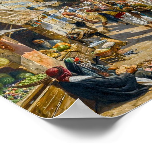 Processie in Jaffa | Gustav Bauernfeind | Poster (Hoek)