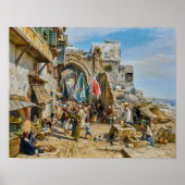 Processie in Jaffa | Gustav Bauernfeind | Poster (Voorkant)