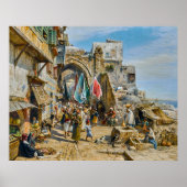 Processie in Jaffa | Gustav Bauernfeind | Poster (Voorkant)